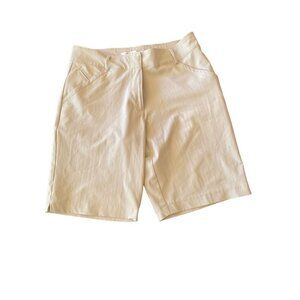 Nike Golf Dri Fit Long Beige Shorts Size 6